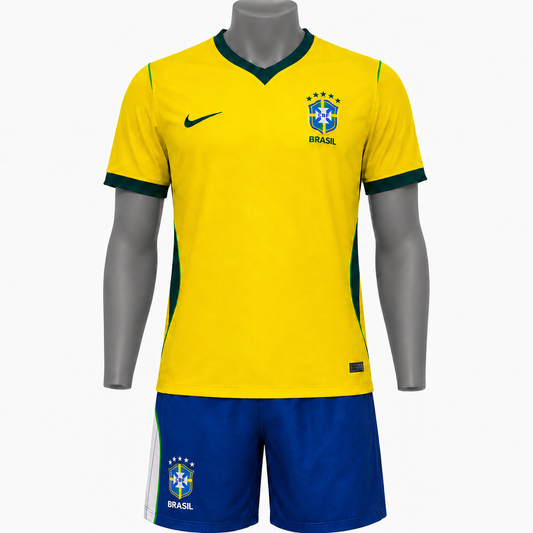 Conjunto deportivo Brasil- Camisa y pantaloneta