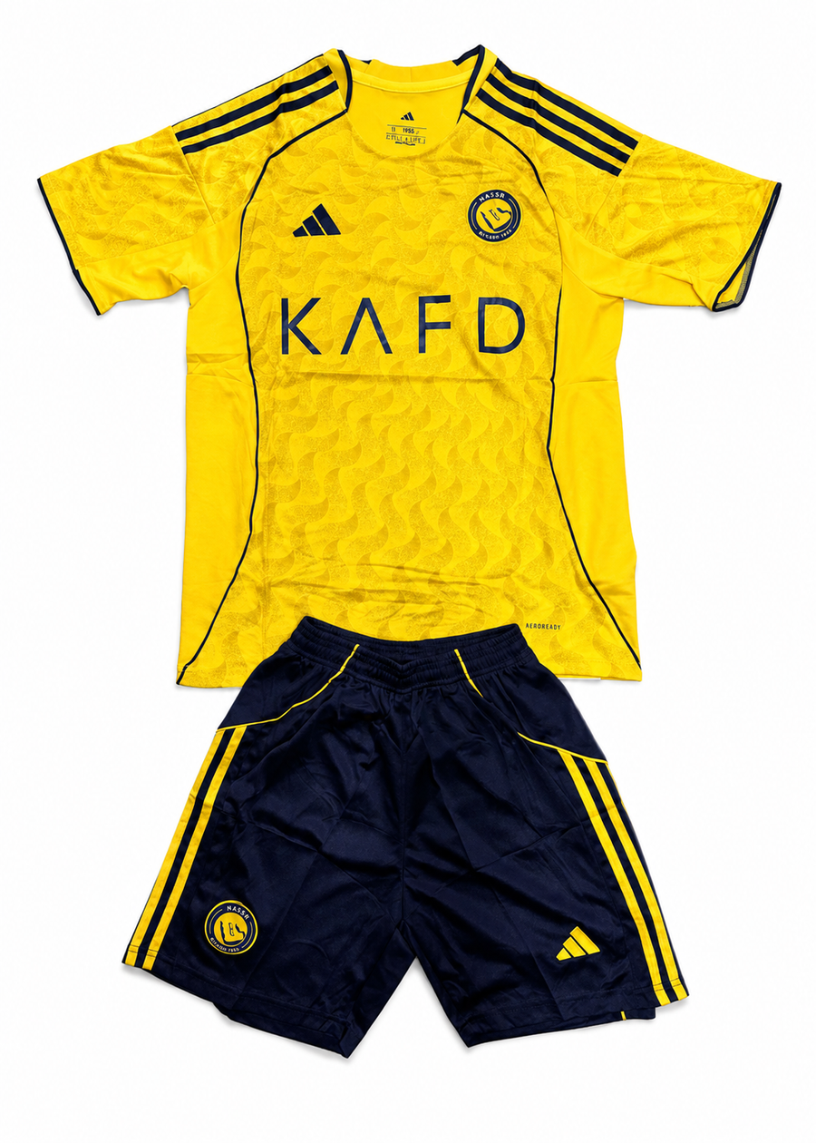 Conjunto deportivo Al-Nassr- Camisa y pantaloneta