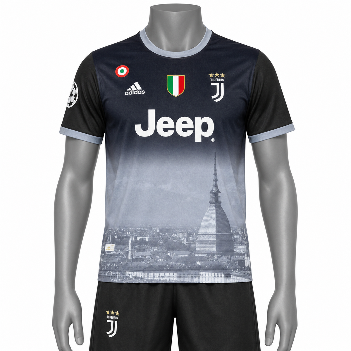 Conjunto deportivo Juventus- Camisa y pantaloneta